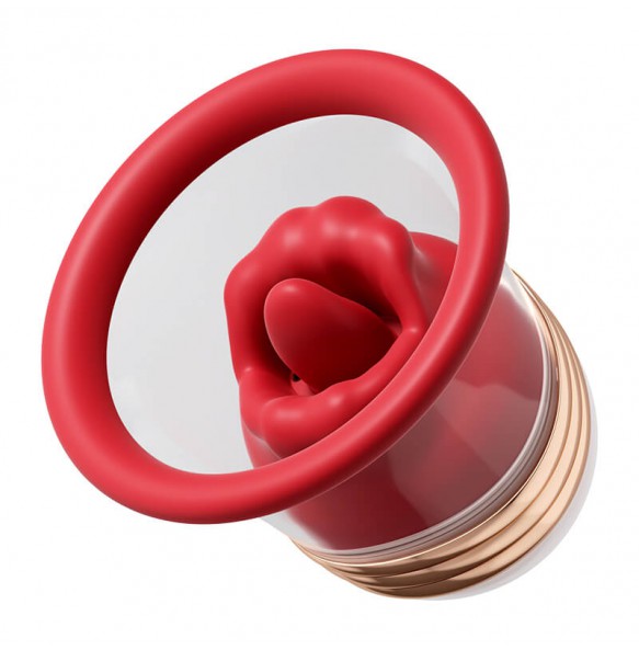 MizzZee - MouthLure Licking Vibrating Breast Cup (Chargeable - Red) MizzZee - MouthLure Licking Vibrating Breast Cup (Chargeable - Red)